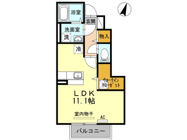 エレガンス中ノ島Aの物件間取画像